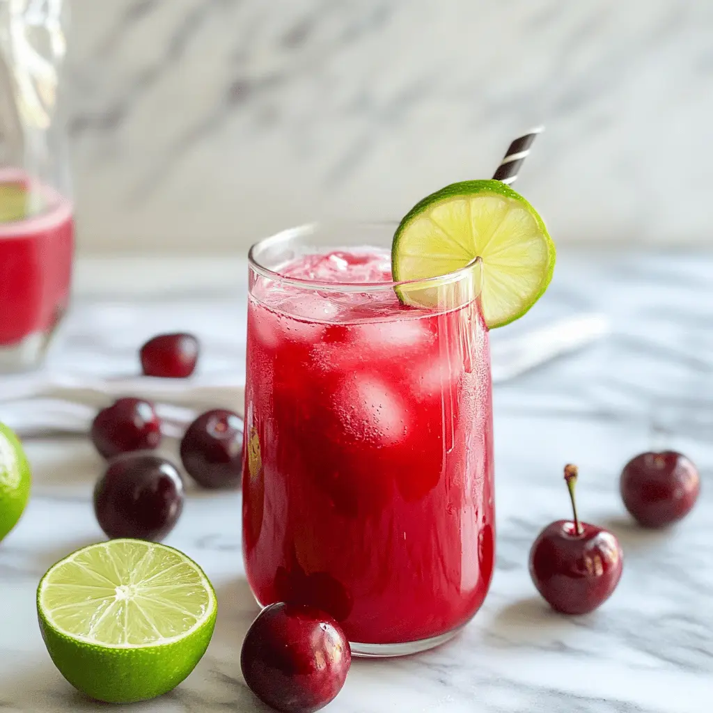 Easy 4-Ingredient Cherry Limeade Recipe
