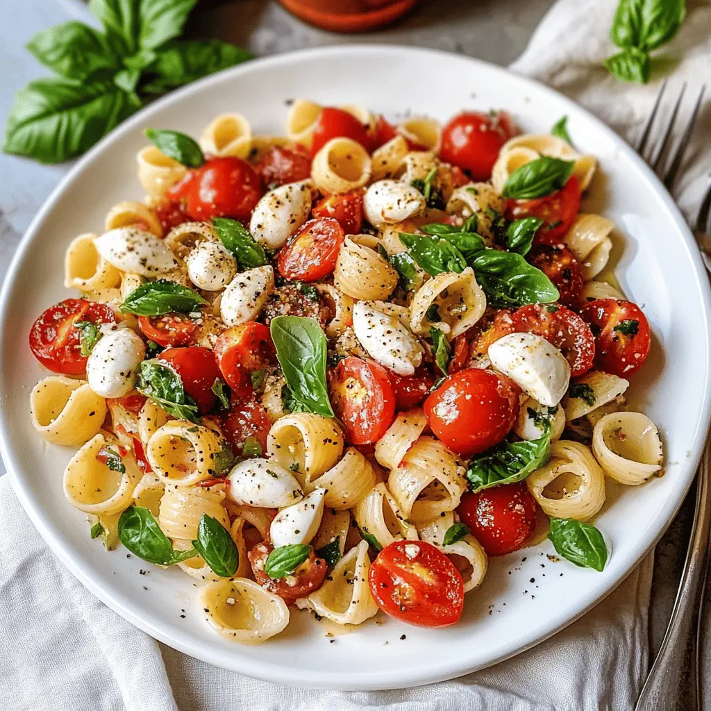 Bright, fresh, and simply delightful, this Best Caprese Pasta Salad is perfect for any occasion! Packed with juicy tomatoes, creamy mozzarella, and fragrant basil, it brings summer right to your plate. Ideal for potlucks, picnics, or a quick weeknight dinner! Save this recipe to impress your friends and family with a burst of flavors!