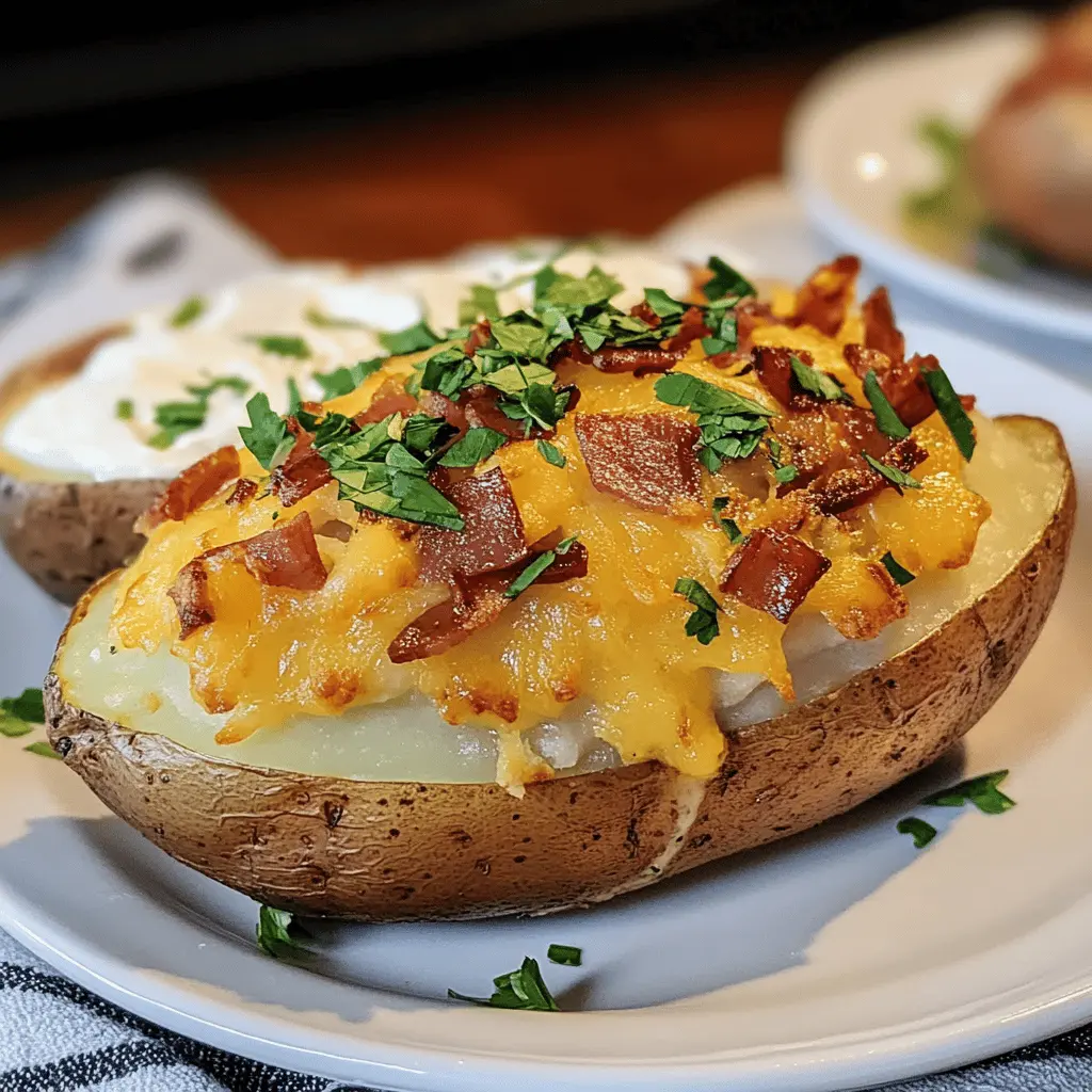 Looking for the perfect side dish? These Best Steakhouse Baked Potatoes are loaded with fluffy goodness and topped with your favorite fixings! With their crispy skin and tender insides, they complement any steak dinner beautifully. Save this recipe for your next gathering or cozy family meal and enjoy the classic taste that everyone loves!