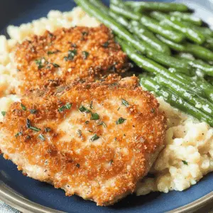 These Blackstone Parmesan Crusted Pork Chops are a delightful twist on a dinner classic! Crispy, cheesy, and incredibly flavorful, these chops bring a satisfying crunch with every bite. Perfect for weeknight meals or special occasions. Save this recipe for your next family dinner or barbecue and watch everyone come back for seconds!