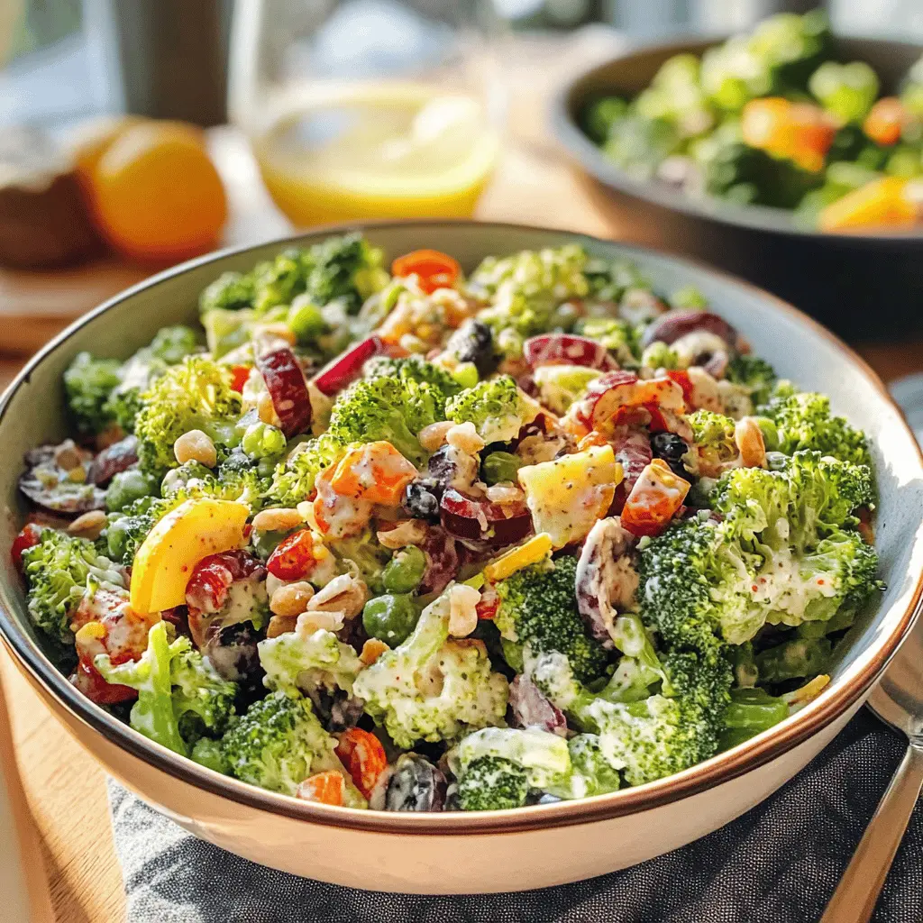 Crunchy and refreshing, this Broccoli Salad is a perfect blend of flavors! Packed with fresh broccoli, crispy bacon, and a tangy dressing, it's not only healthy but also incredibly tasty. Ideal for summer potlucks or quick weeknight dinners, don’t forget to save this recipe for your next gathering!