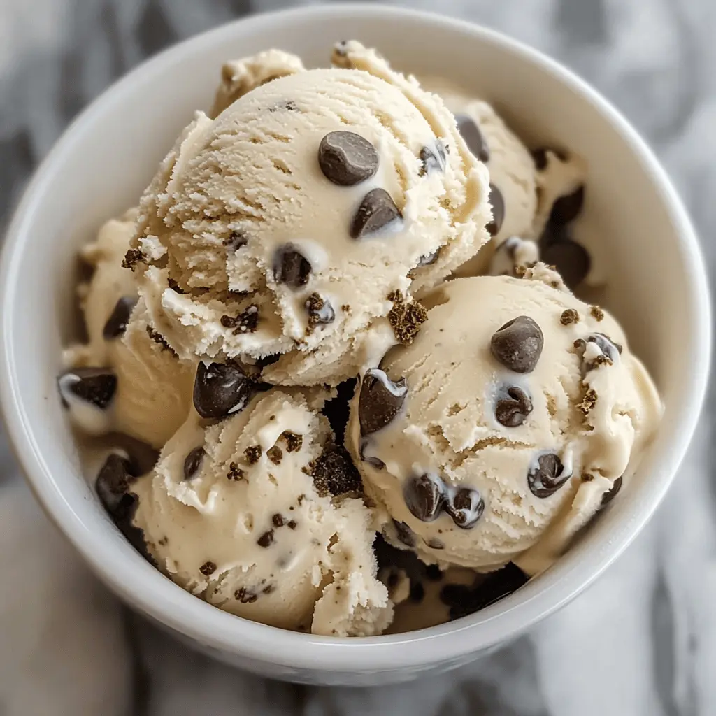 Easy Homemade Chocolate Chip Cookie Dough Ice Cream