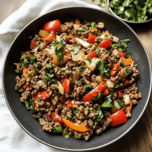 Take your taste buds on a Mediterranean journey with this flavorful Ground Beef Stir Fry! Packed with fresh herbs, vibrant vegetables, and mouth-watering spices, it's a quick and easy dish that brings authentic Mediterranean flair to your table. Perfect for a busy weeknight or a casual gathering. Save this recipe to enjoy a delicious meal anytime!