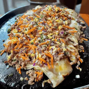 Enjoy the tasty flavors of Eggroll in a Bowl made right on your Blackstone griddle! This recipe features ground meat, fresh vegetables, and savory sauces all cooked to perfection for a quick, healthy meal. Perfect for easy weeknight dinners or gatherings. Save this delicious dish for a fun cooking experience!