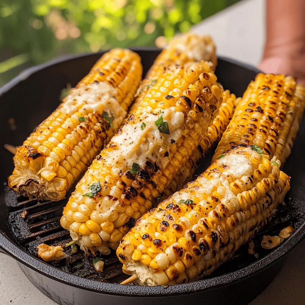Enjoy the summer vibes with Garlic Butter Grilled Corn on the Cob! This easy recipe brings out the sweet, smoky flavors of fresh corn, topped with rich garlic butter that’ll have everyone coming back for more. Perfect as a side dish for BBQs or laid-back gatherings. Save this for your next cookout! 🌽✨