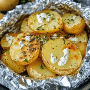 Get ready for the easiest grilled side dish that everyone will love! These Grilled Potatoes in Foil are the perfect blend of tender potatoes, fresh herbs, and spices, wrapped in a convenient packet for a delicious flavor burst. Ideal for barbecues or cozy family dinners, save this recipe to impress your guests with hassle-free grilling!