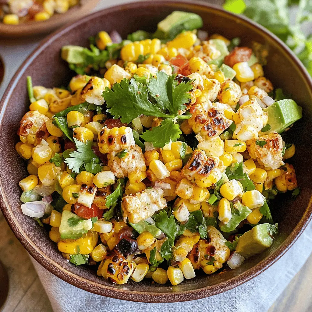 Brighten up your meal with this Mexican Corn Salad! Packed with sweet corn, fresh bell peppers, and zesty lime, it's a deliciously refreshing dish perfect for summer gatherings or outdoor barbecues. Easy to make and bursting with vibrant flavors, you'll want to save this recipe for a quick side or a tasty snack any day of the week!