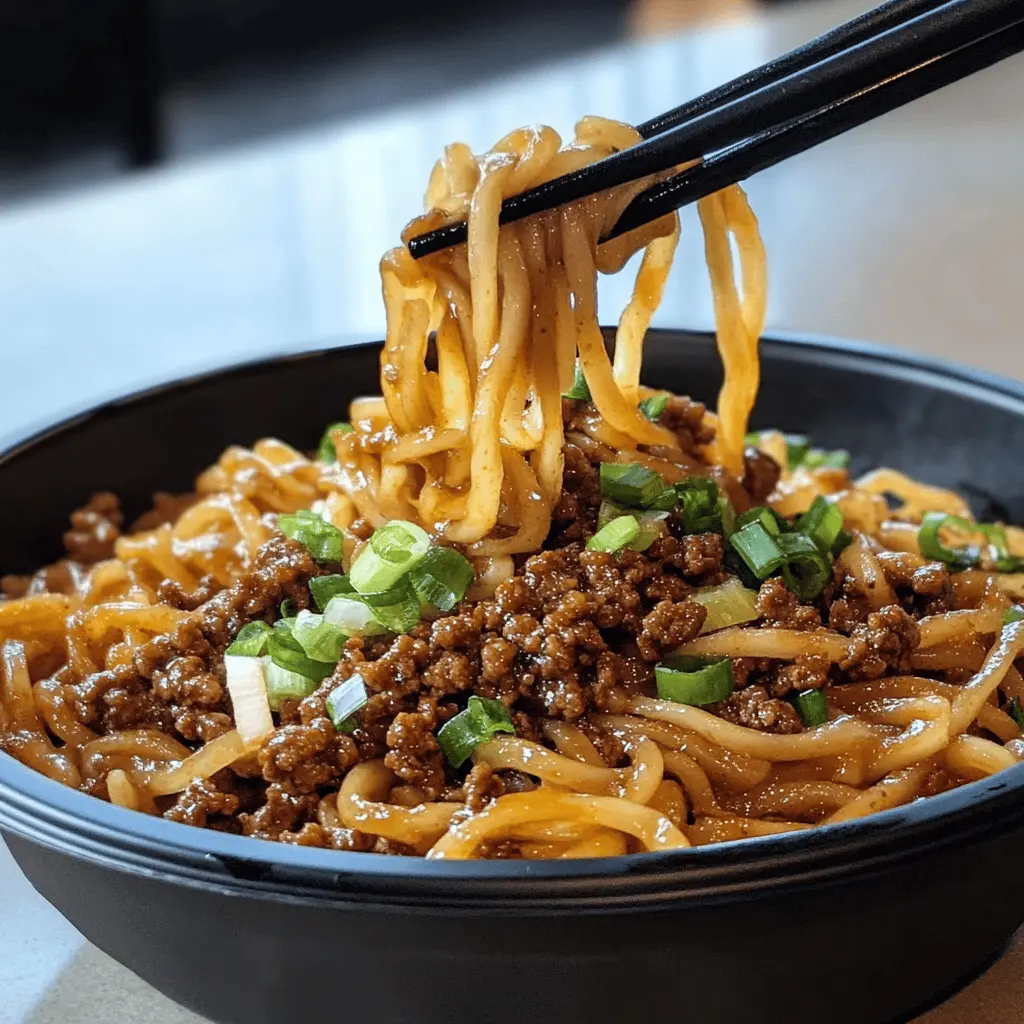 Try these Mongolian Ground Beef Noodles for a quick and tasty dinner that will wow your family! With savory ground beef, vibrant vegetables, and a rich sauce, this dish is all about flavor. It's a satisfying meal that comes together in no time. Save this recipe for a cozy weeknight meal or your next gathering!