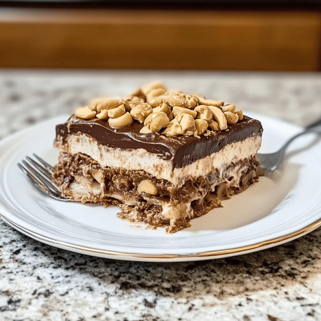 Looking for a quick and delicious dessert? This No Bake Peanut Butter Chocolate Lasagna is creamy, rich, and oh-so-satisfying! Layers of chocolate pudding, peanut butter cream, and whipped topping make it a crowd-pleaser for any occasion. Save this recipe to impress your friends and family at your next gathering!