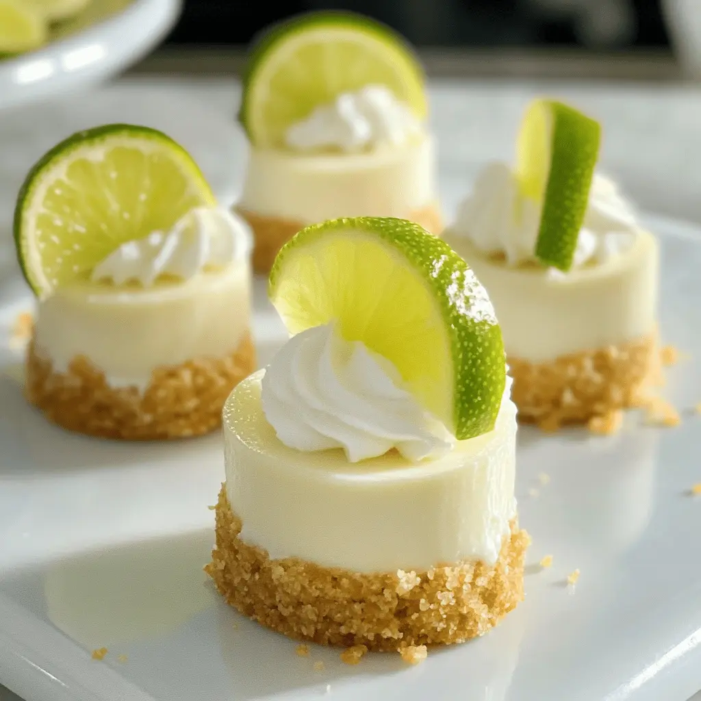 Treat yourself to these delightful no-bake mini key lime pies! With a zesty key lime filling nestled in a crunchy graham cracker crust, they're perfect for any occasion. Easy to make and bursting with flavor, these bite-sized treats will impress your guests and satisfy your sweet tooth. Save this recipe for your next gathering or a refreshing summer dessert!