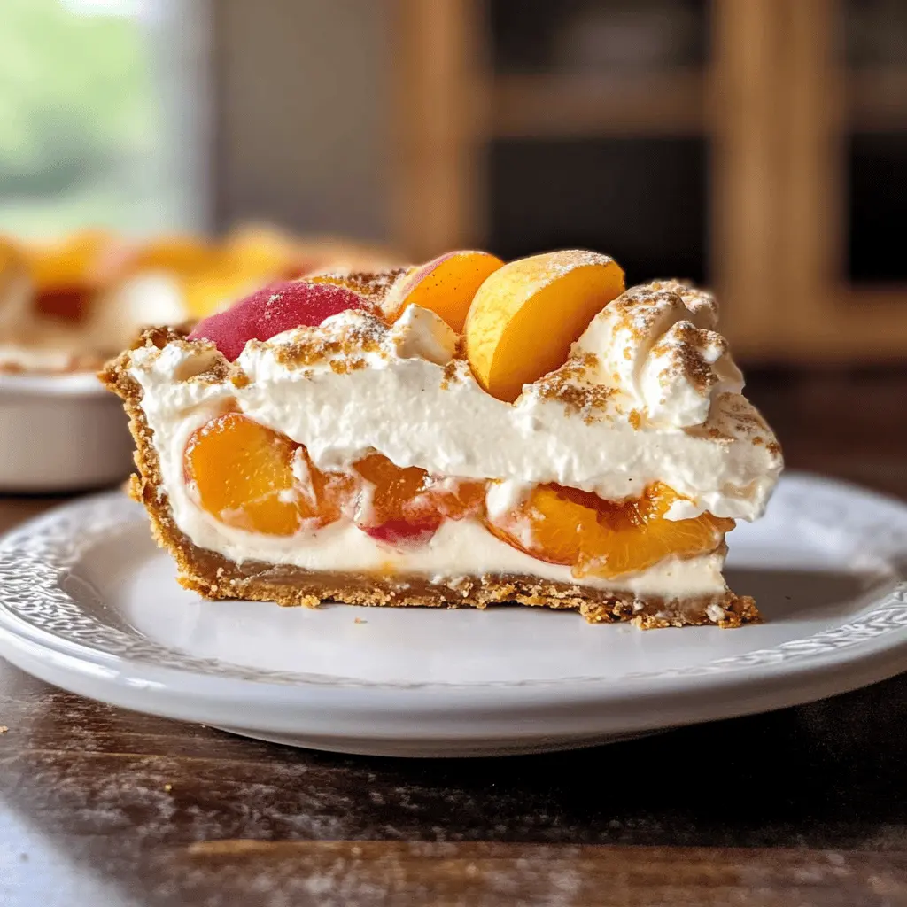 This Peaches and Cream Pretzel Pie is a delightful blend of sweet peaches and creamy filling, all resting on a crunchy pretzel crust! Perfect for summer gatherings or a sweet treat at home. Save this easy dessert recipe for your next picnic or family dinner, and impress everyone with its unique flavors!