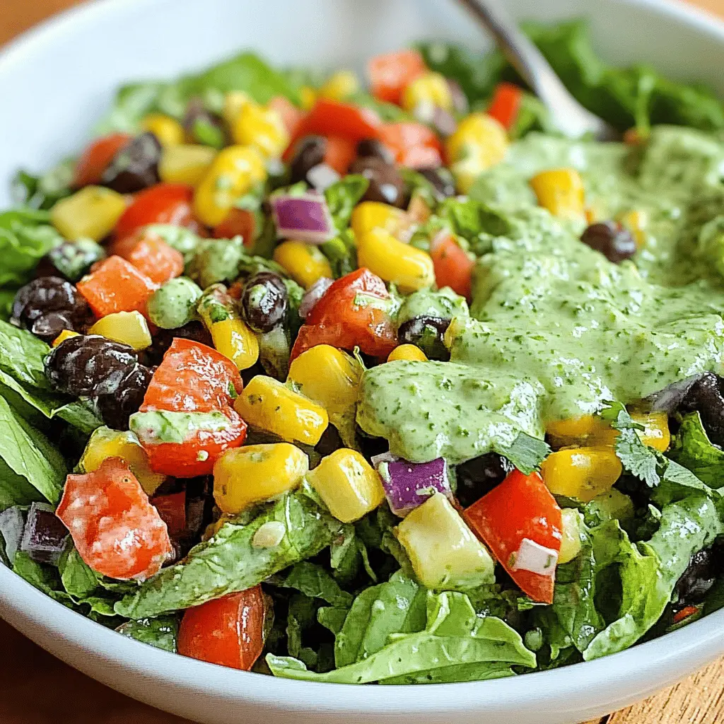 Fresh and vibrant, this Southwestern Chopped Salad with Cilantro-Lime Dressing bursts with flavors! Packed with crisp veggies, black beans, and avocado, it makes a perfect light meal or a side for gatherings. Enjoy this refreshing dish that's as tasty as it is colorful. Don't forget to save this recipe for your next BBQ or weeknight dinner!