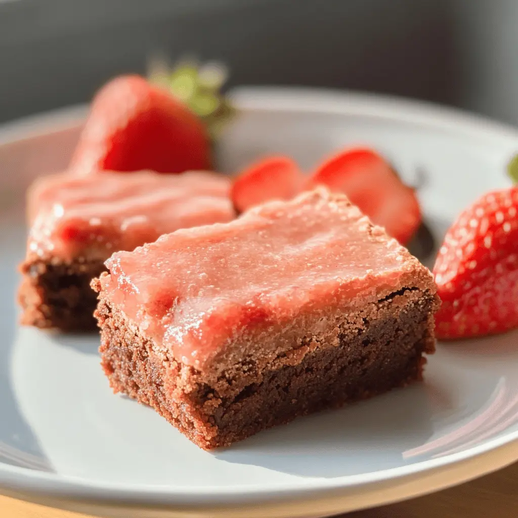 Get ready to enjoy a delightful twist on a classic treat with these Strawberry Brownies! Made with rich chocolate and luscious strawberries, this recipe brings a burst of flavor in every bite. Perfect for parties or as a sweet surprise for loved ones. Save this pin now, and treat yourself to this delicious dessert soon!