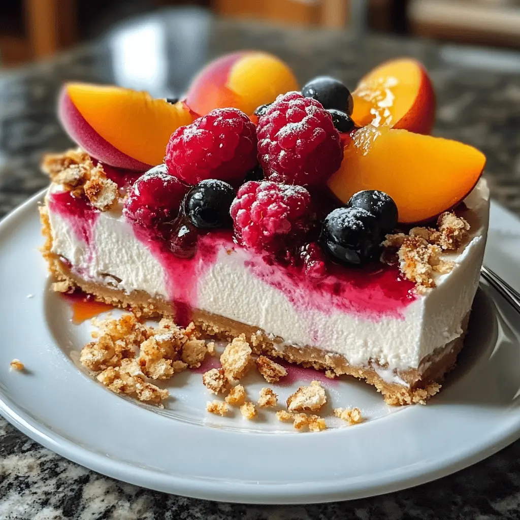Craving a delightful summer treat? This Summer Berry and Peach Cheesecake combines creamy cheesecake with fresh berries and sweet peaches for a refreshing dessert! Perfect for picnics or family gatherings, this recipe highlights seasonal fruits in every bite. Save it now to impress your guests at your next summer get-together!
