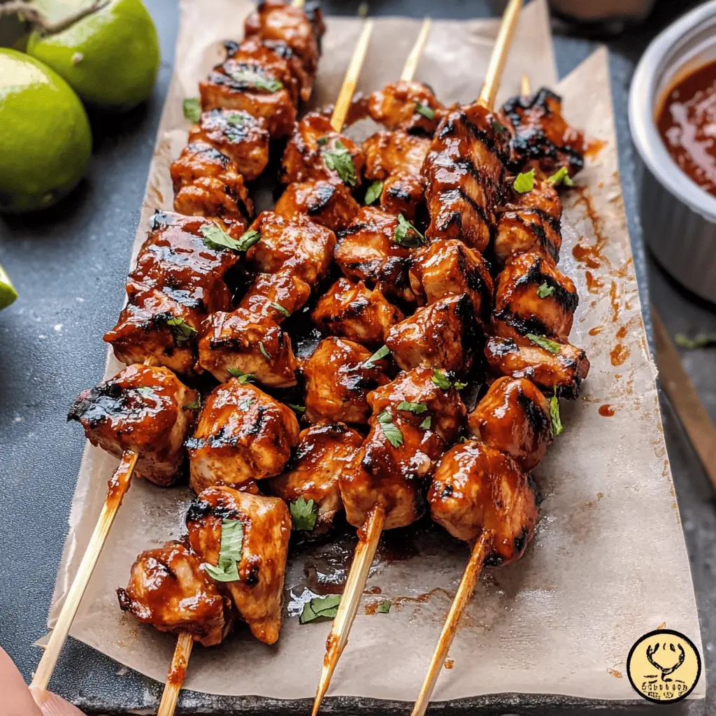 Fire up your grill for these mouthwatering BBQ Chicken Skewers! Juicy chicken pieces marinated in a tangy sauce, perfectly balanced with smoky flavors. Perfect for summer cookouts, family gatherings, or an easy weeknight dinner. Save this recipe for delicious skewers that everyone will love!