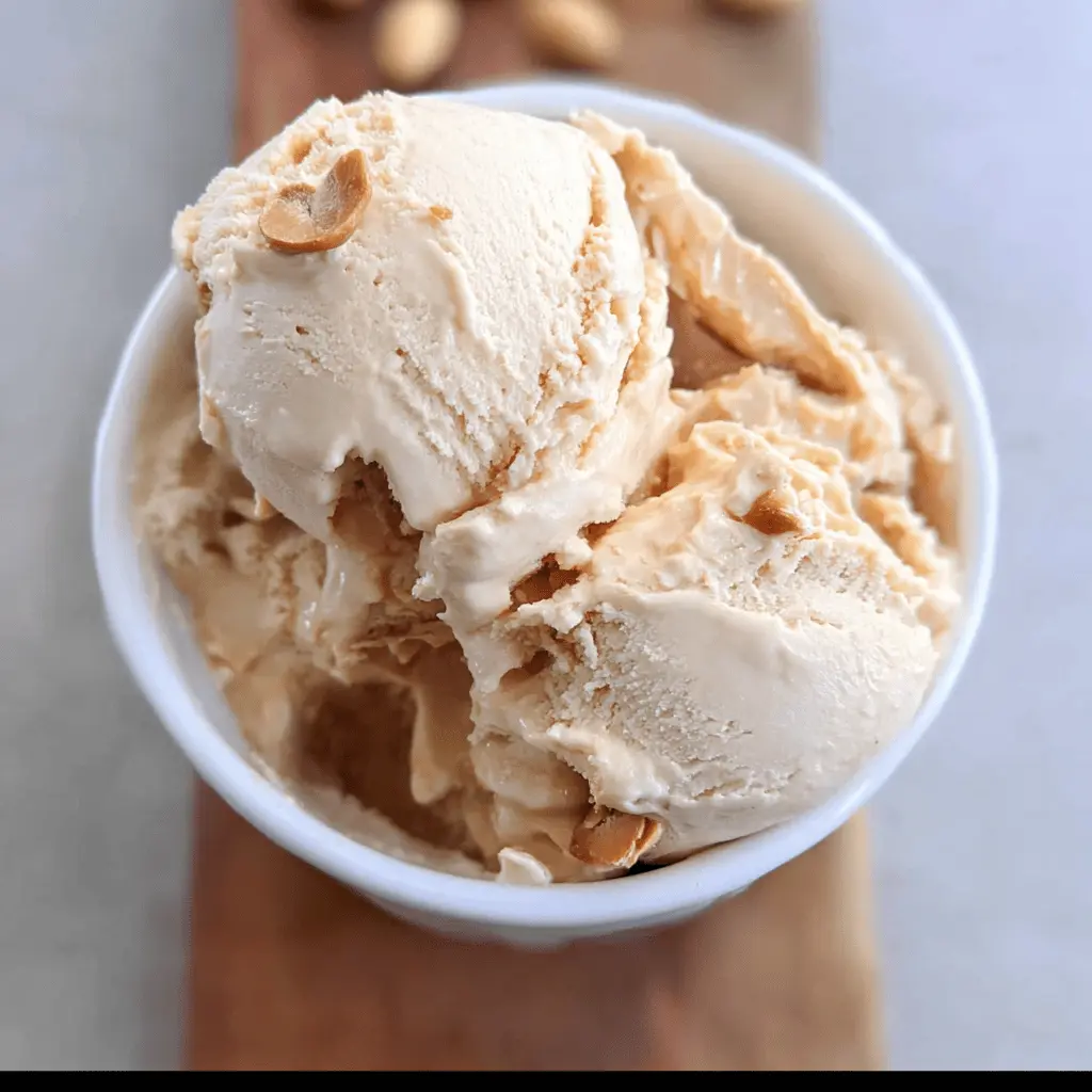 Easy No Churn Peanut Butter Ice Cream Recipe