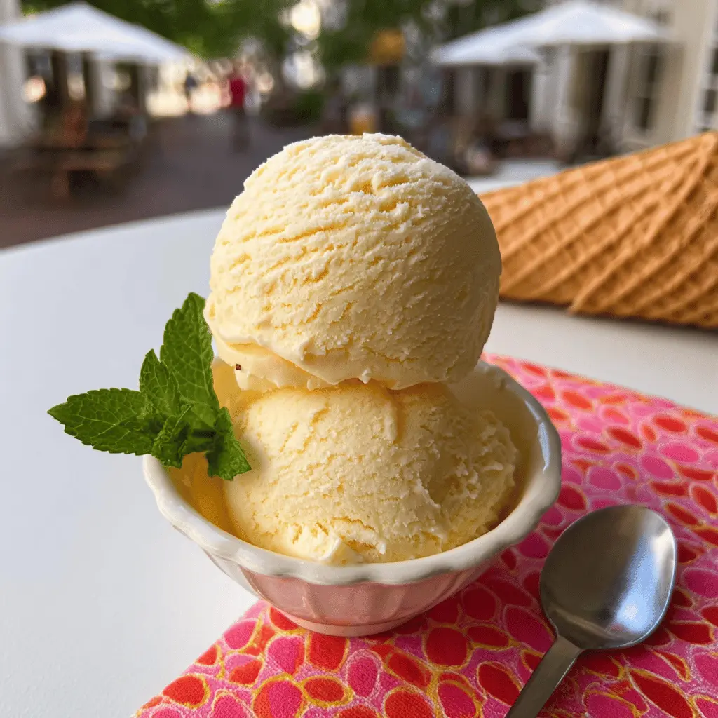 Easy Fresh Georgia Peach Ice Cream Recipe