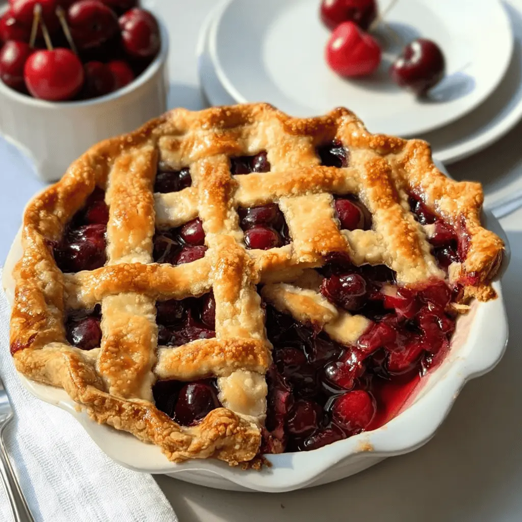 Easy Homemade Grandma’s Sweet Cherry Pie