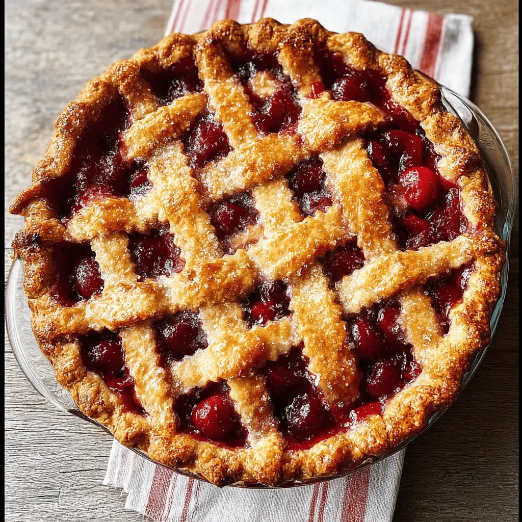 Best Easy Homemade Cherry Pie Recipe