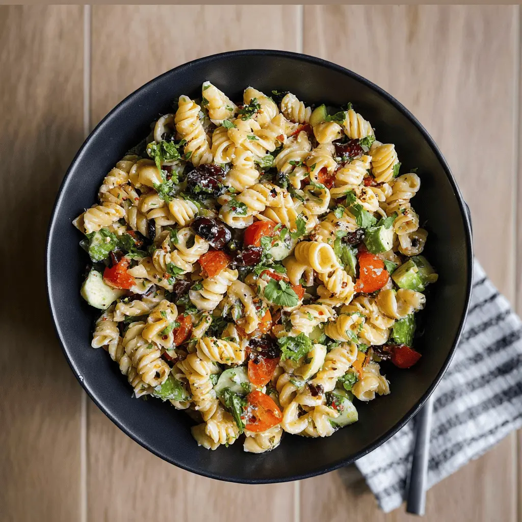Easy High Protein Pasta Salad Recipe