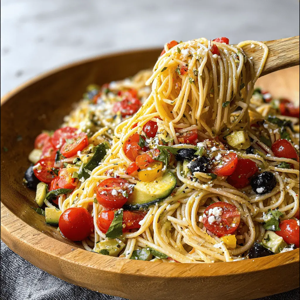 Easy California Spaghetti Salad Recipe