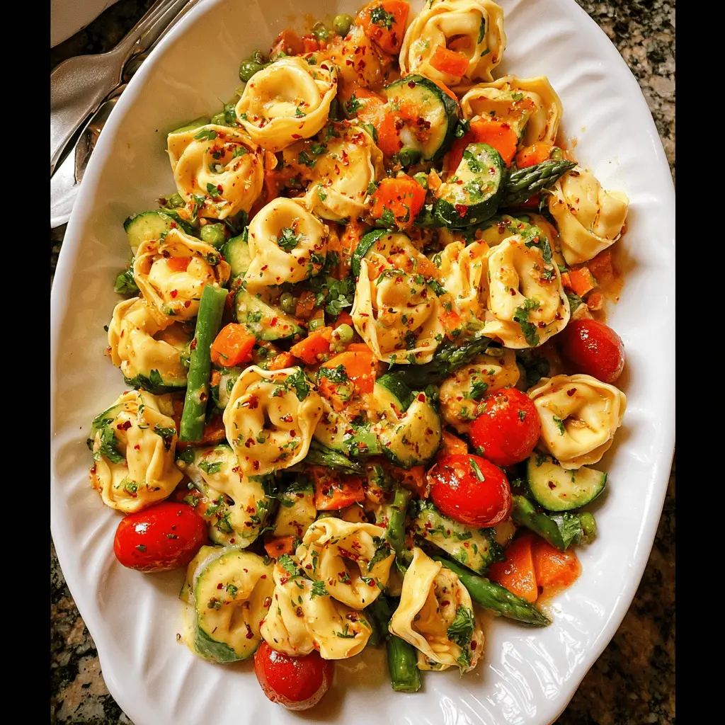 Easy Tortellini with Sautéed Vegetables Recipe