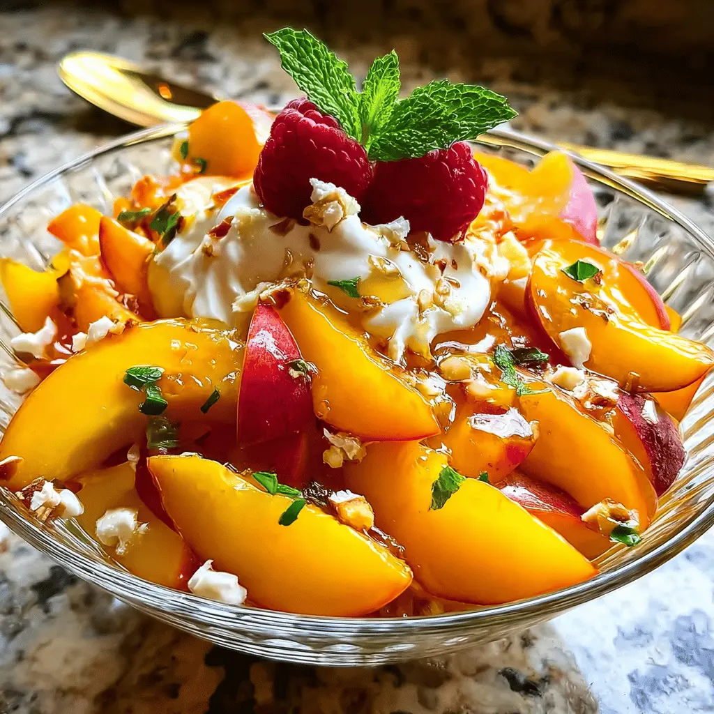 Easy Millionaire Peach Salad Recipe