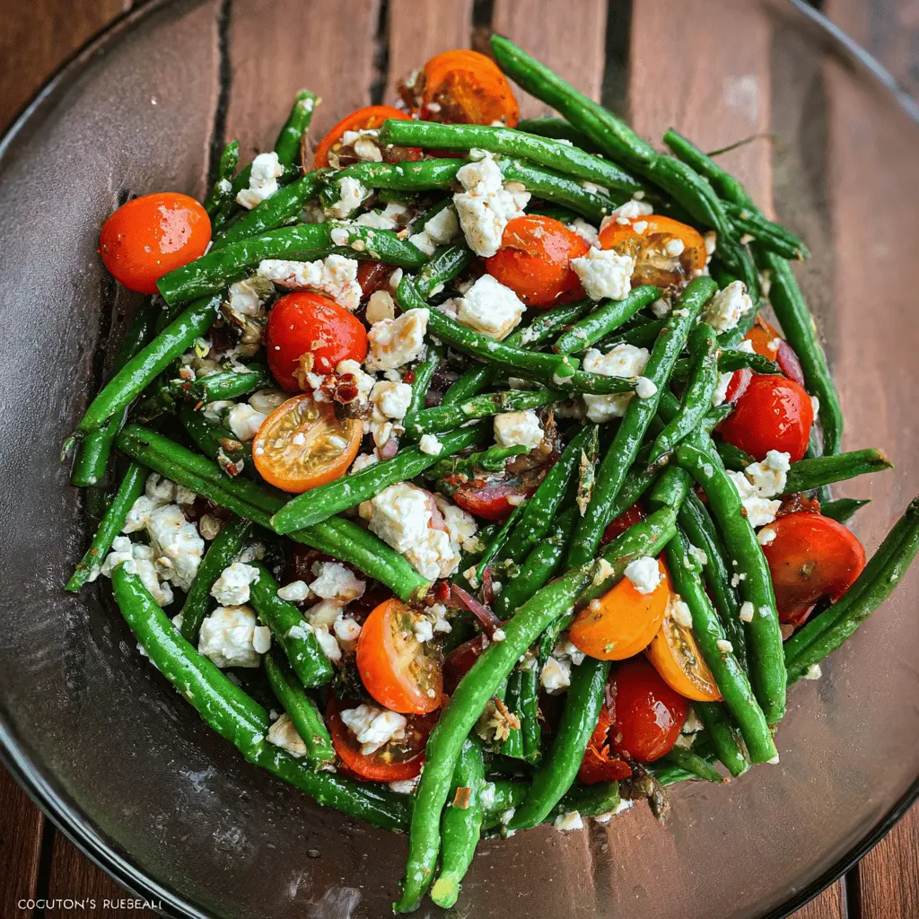 Easy Green Bean and Feta Salad Recipe