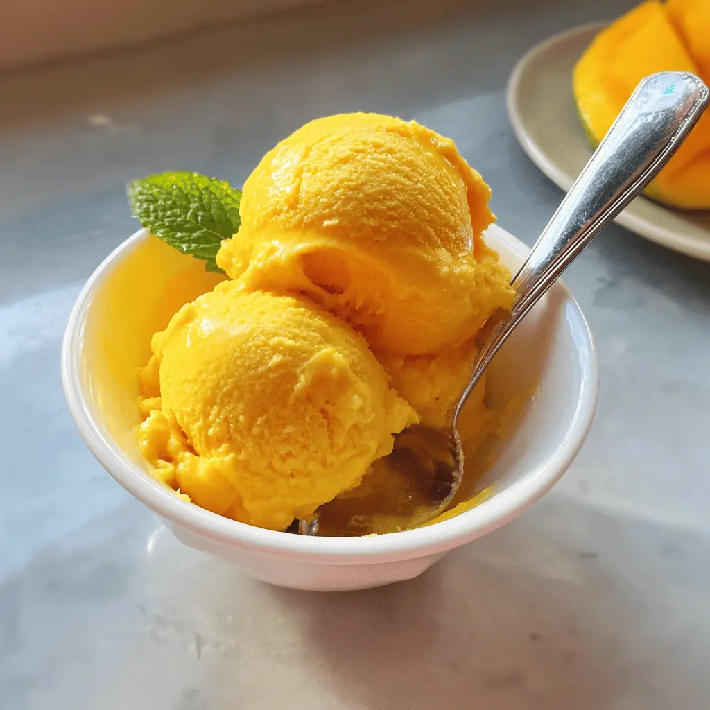 Easy Homemade Mango Gelato Recipe