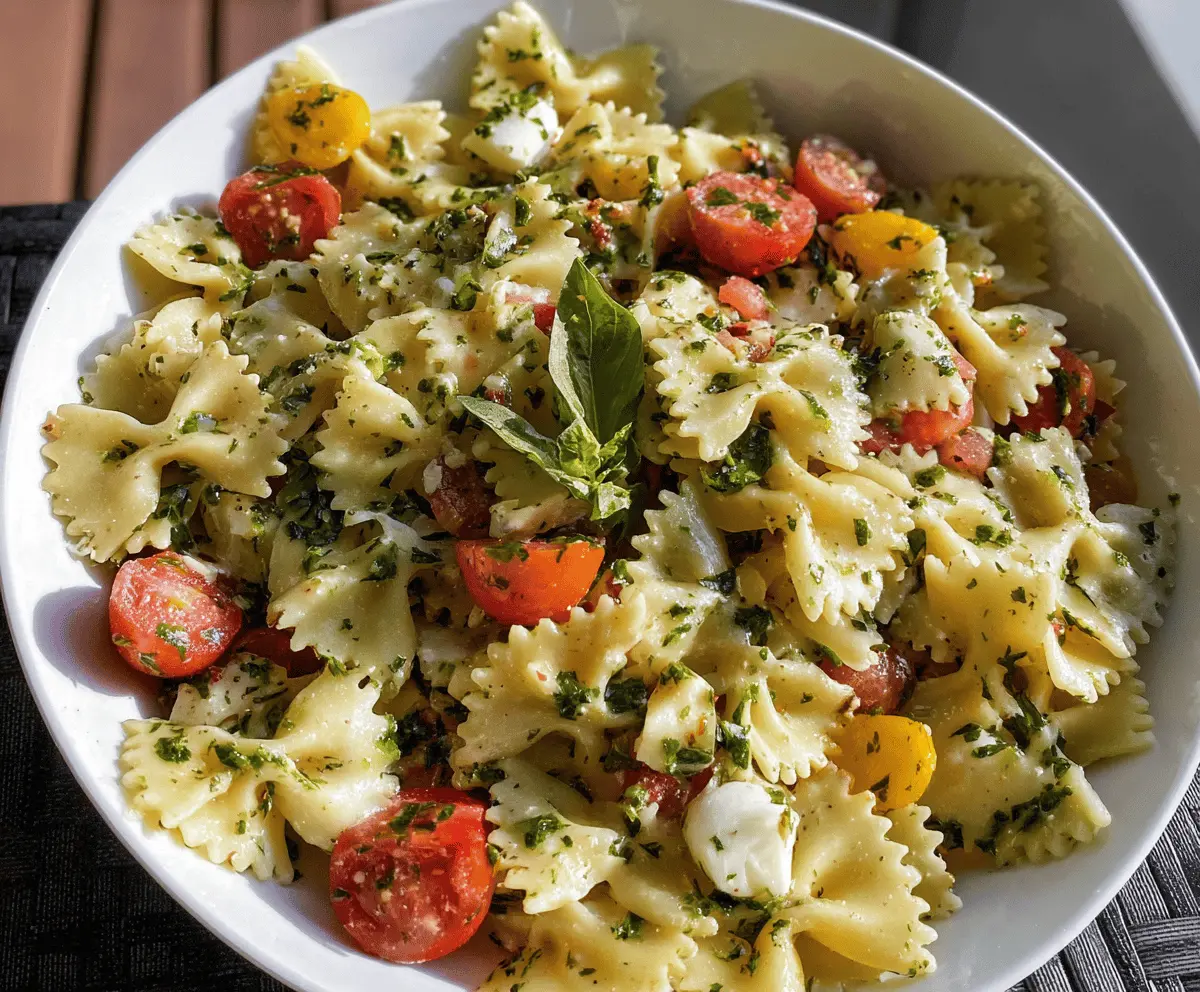 Easy Bow Tie Pasta Salad Recipe