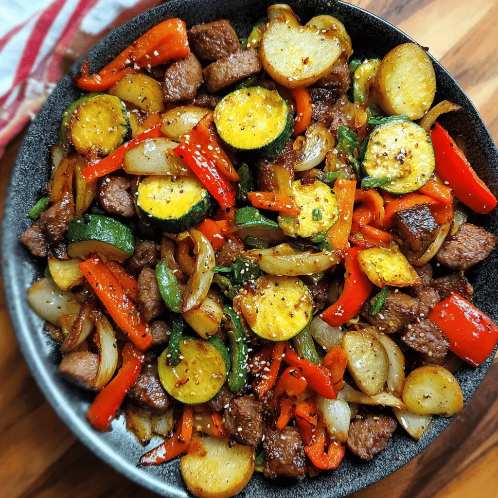 Easy Blackstone Cowboy Stir Fry Dinner