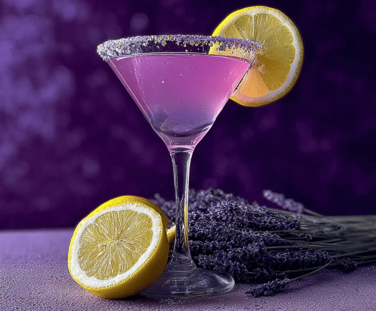 Easy Lavender Lemon Drop Martini Recipe