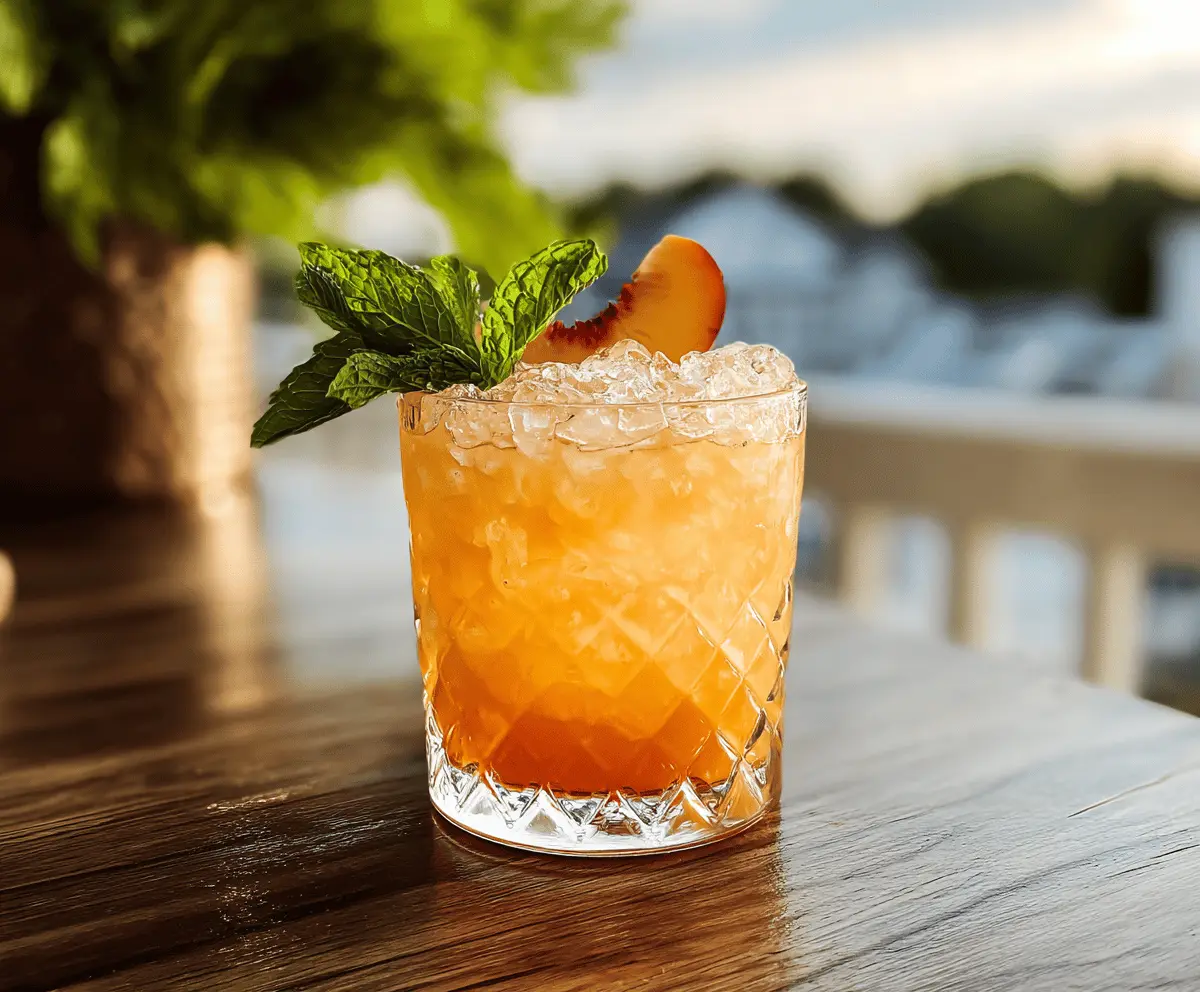 Easy Royal Peach Cocktail Recipe