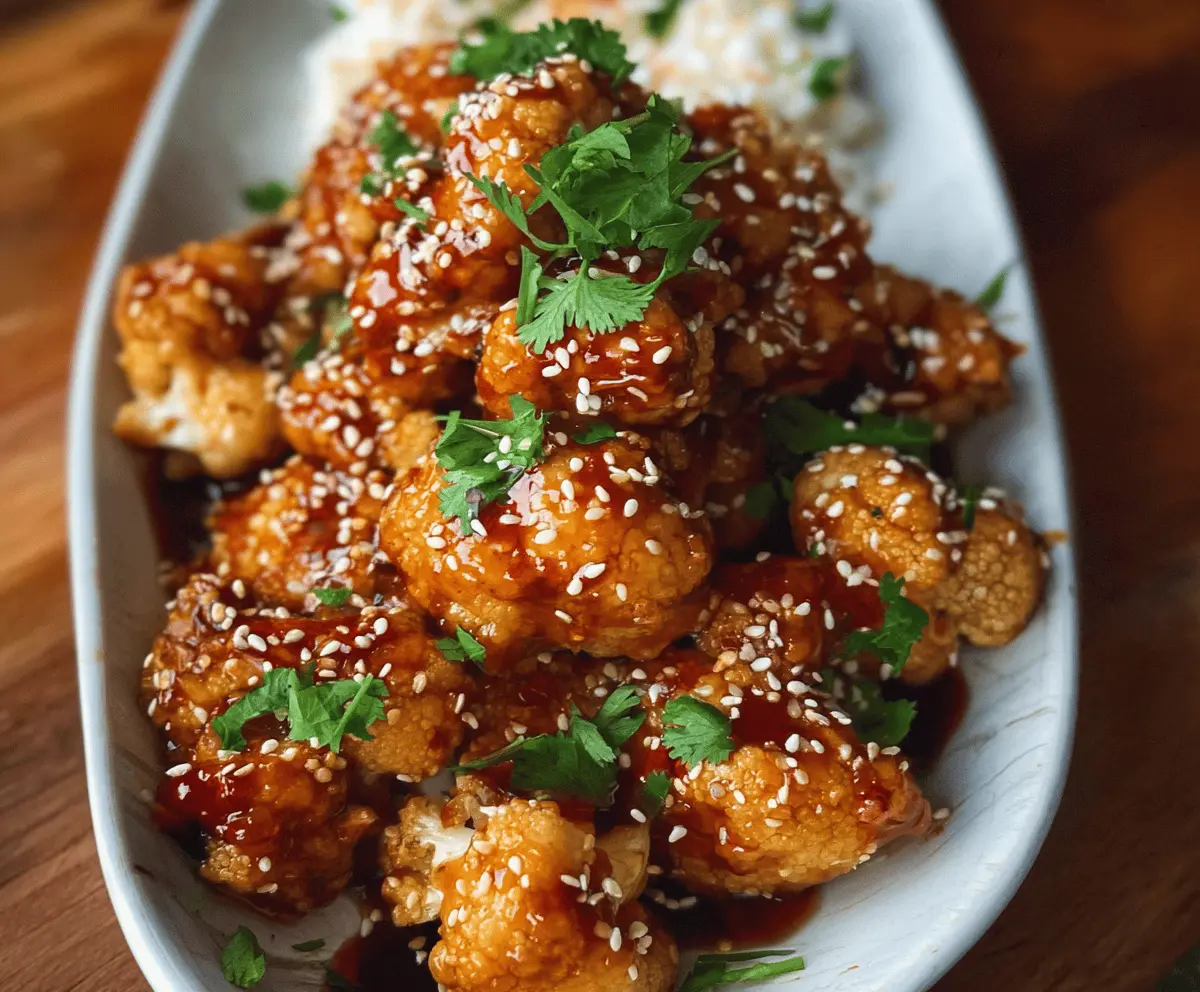 Easy Sticky Sesame Cauliflower Recipe