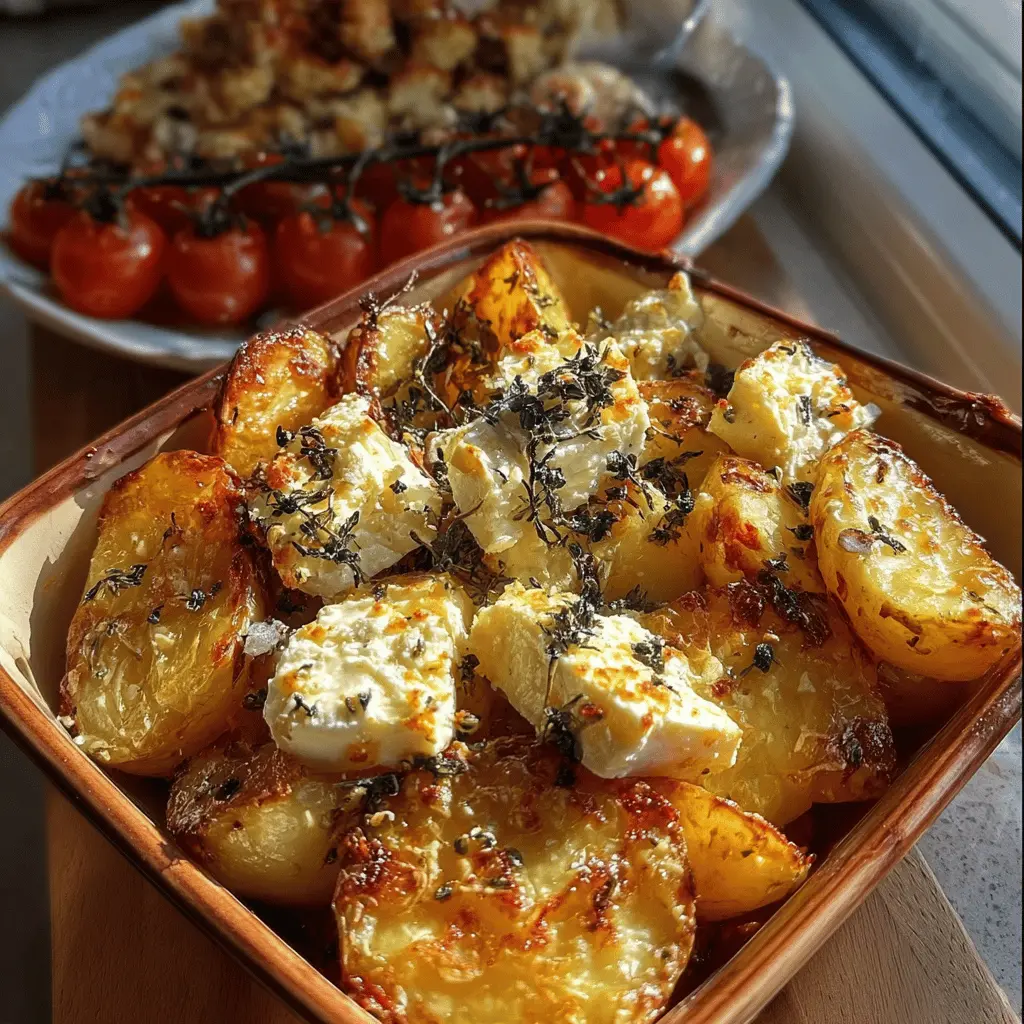 Easy Baked Feta Potatoes Recipe