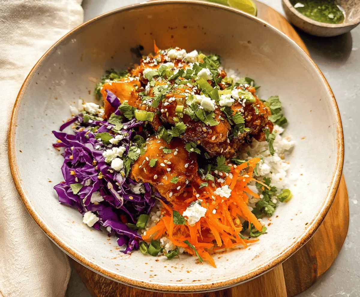 Easy Hot Honey Chicken Bowls Recipe