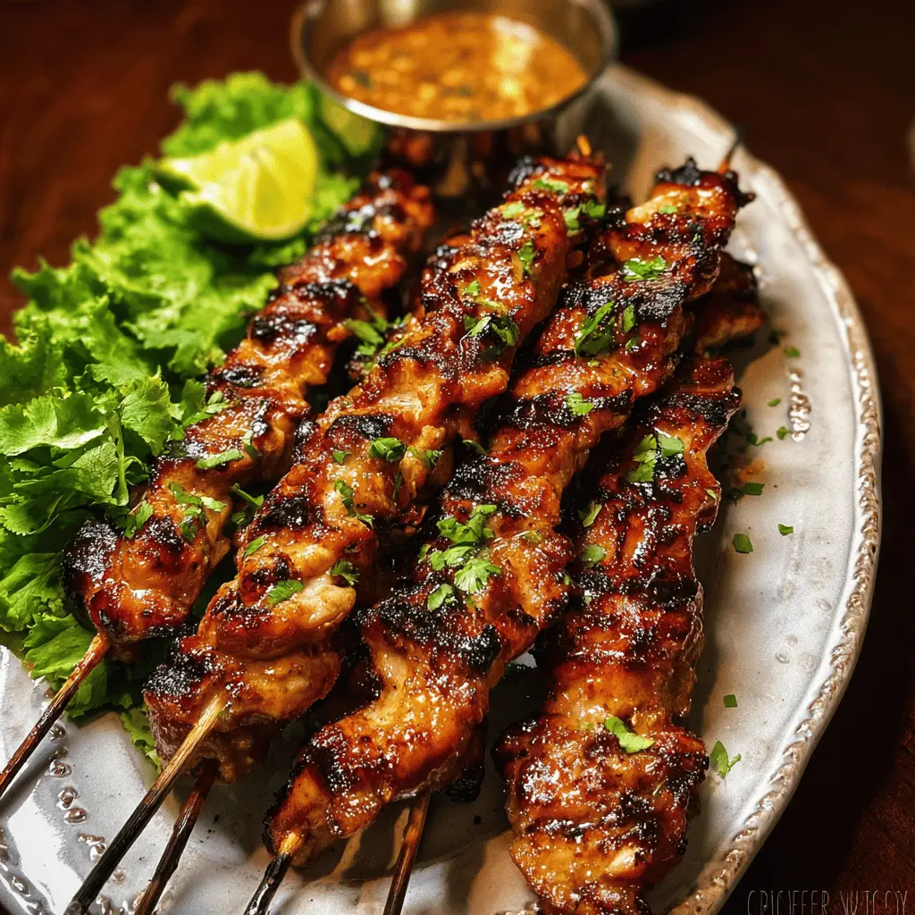Easy Grilled Thai Chicken Skewers Recipe