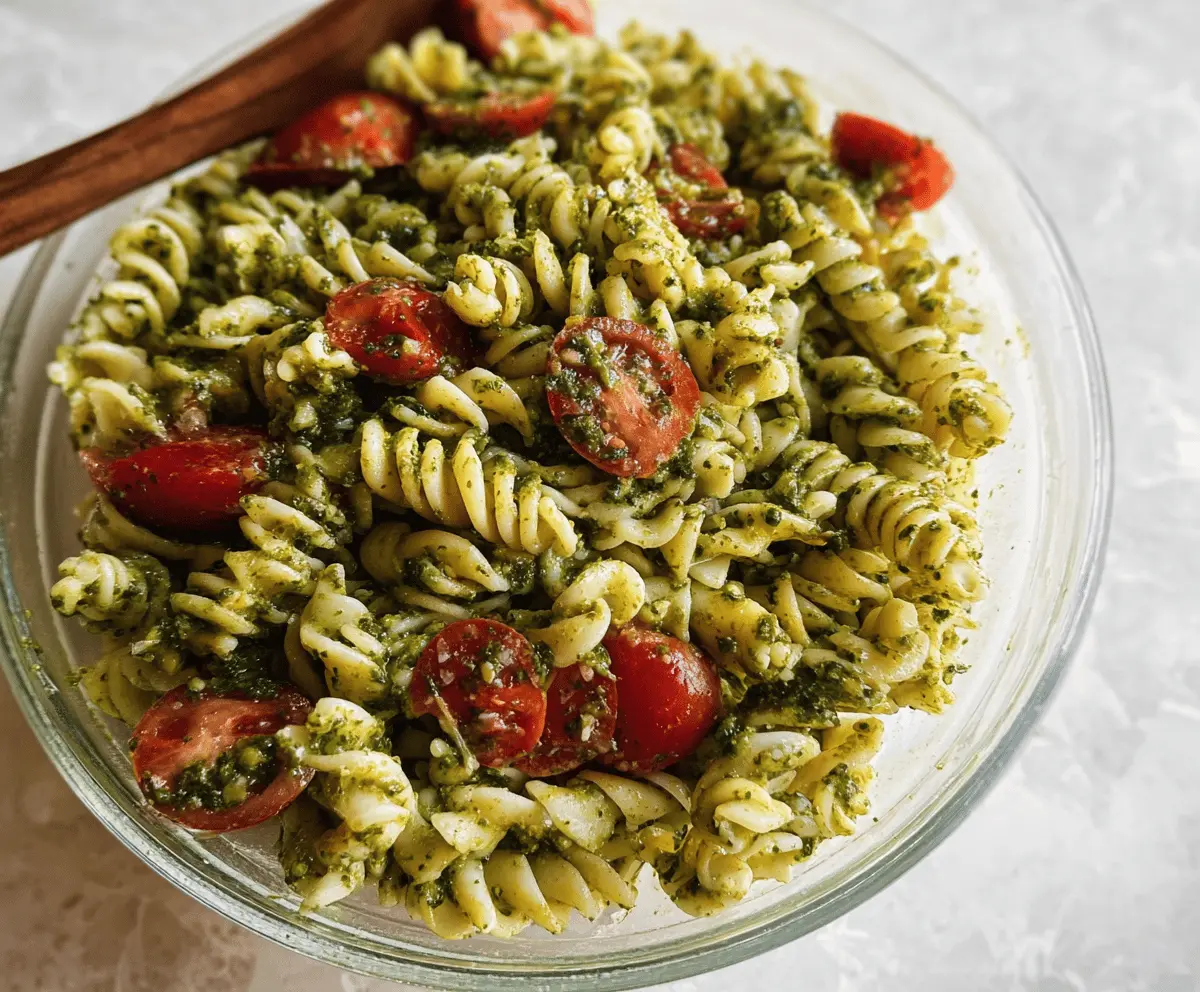 Easy Pesto Pasta Salad Recipe