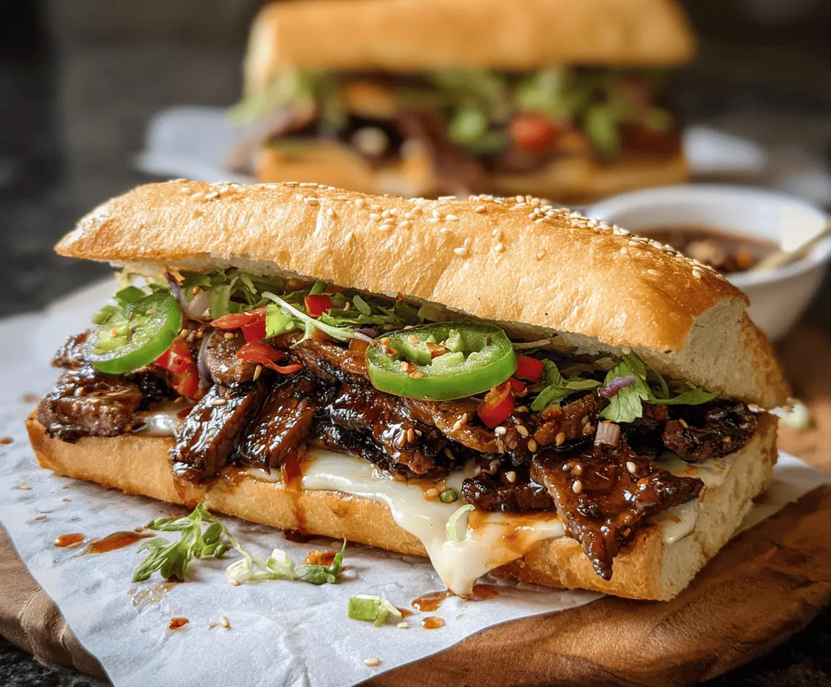 Easy Korean Steak Sandwich Recipe