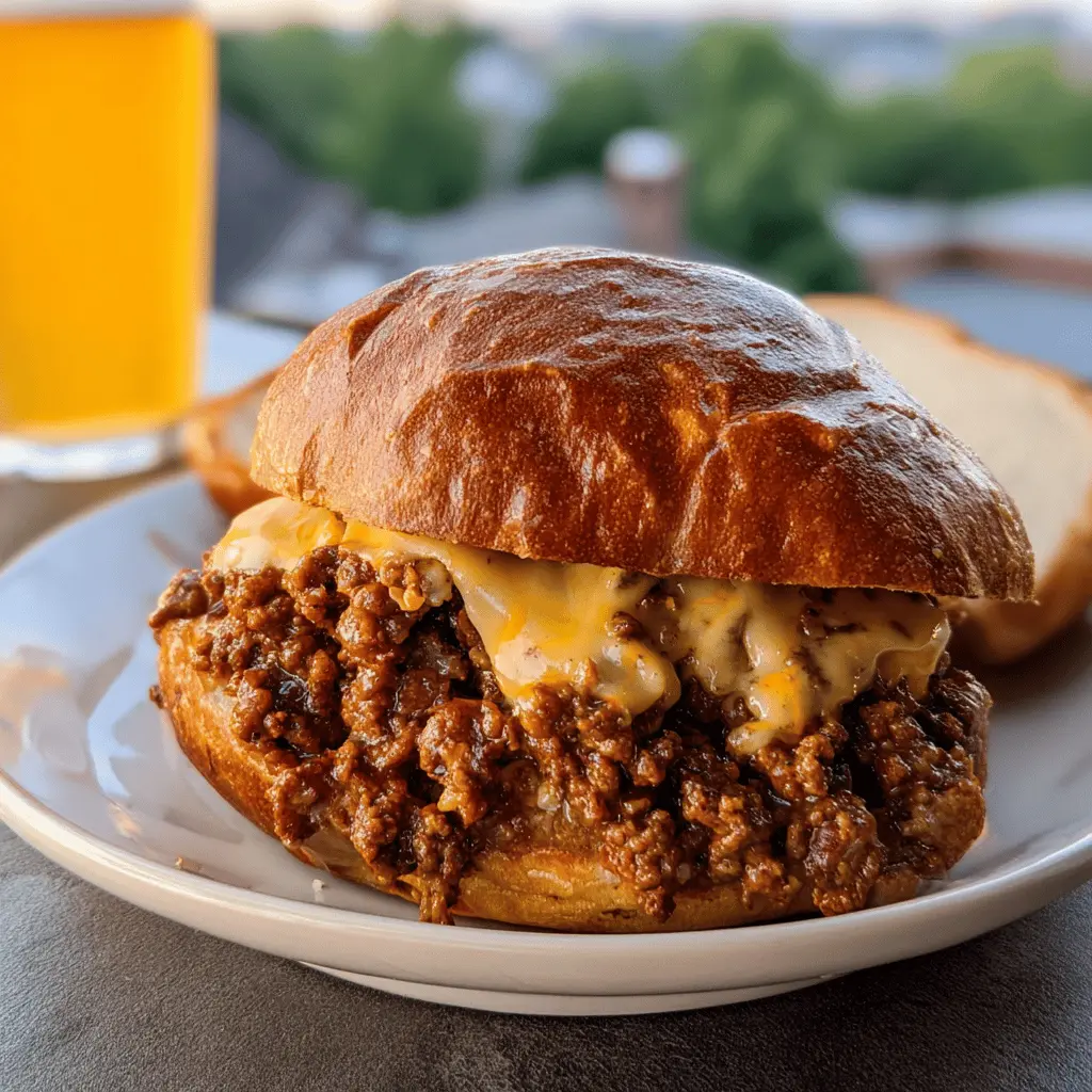 Easy Beer Cheese Sloppy Joes Recipe