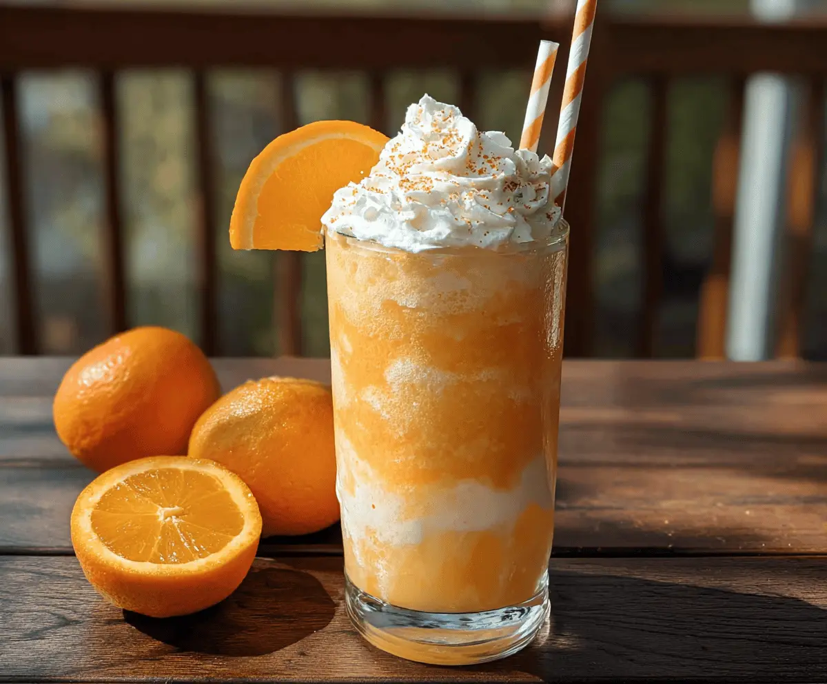 Easy Dirty Orange Creamsicle Float Recipe