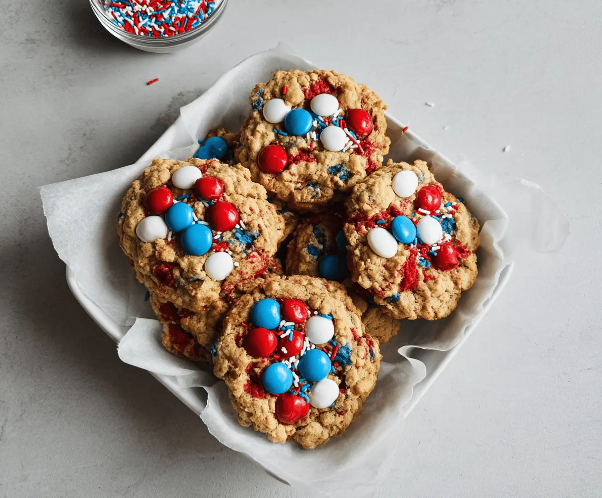 Easy 4th of July Monster Cookies Recipe