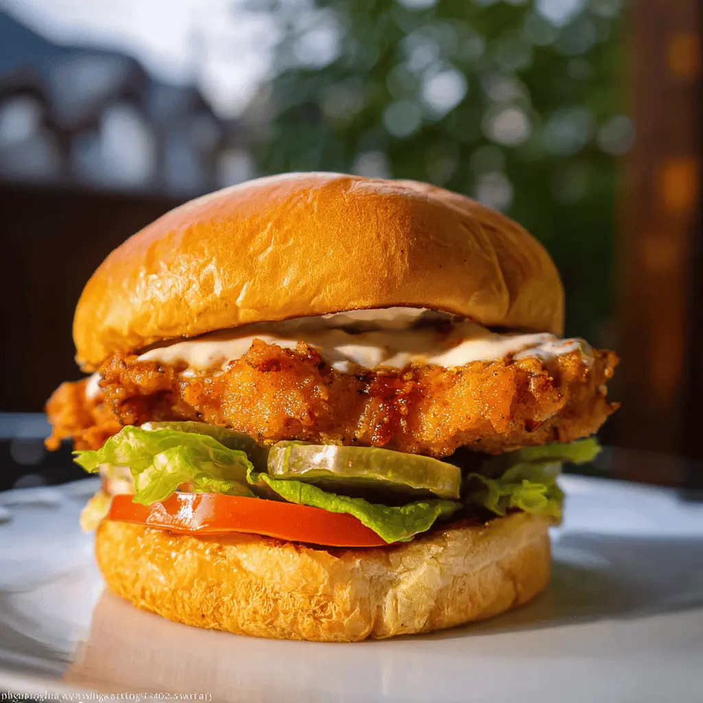 Easy Crispy Chicken Sandwich Recipe