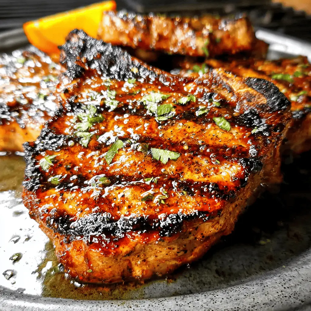 Easy Grilled Pork Chop Marinade Recipe