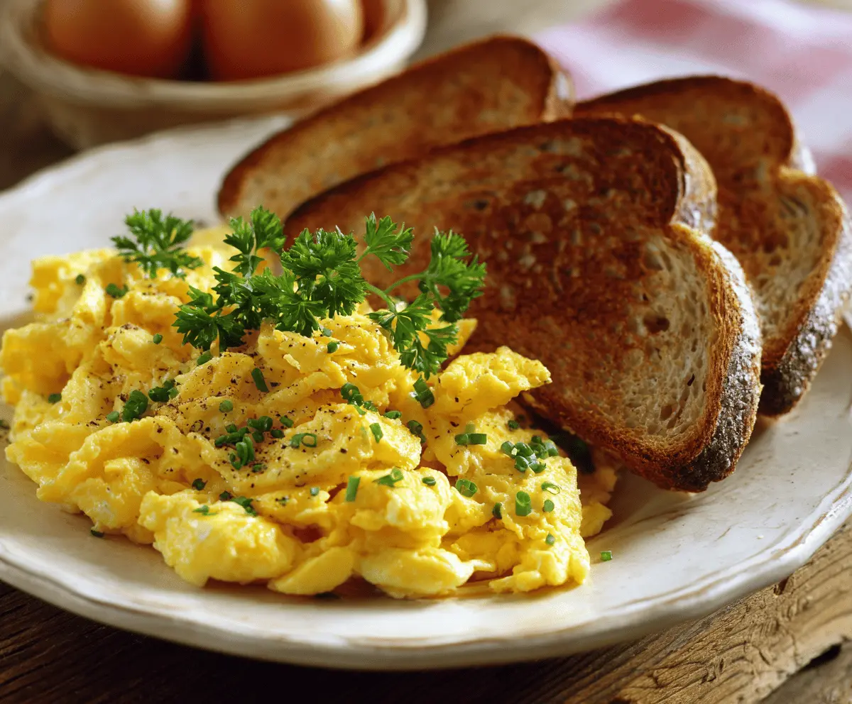 Scrambled Eggs and Toast
