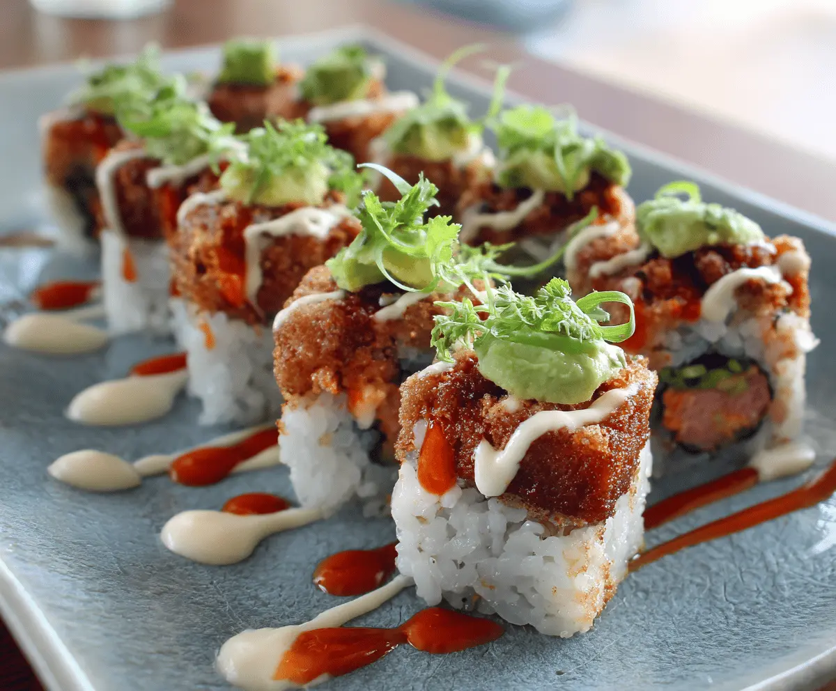 Spicy Tuna Sushi Rolls