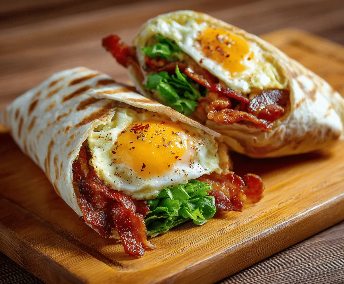 Bacon and Egg Breakfast Wraps