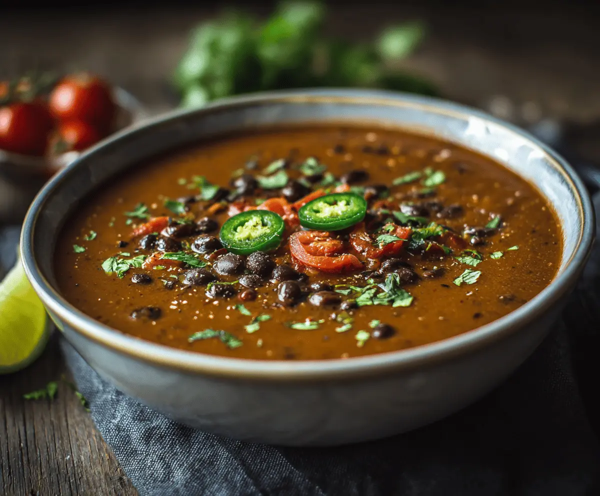 Spicy Black Bean Soup