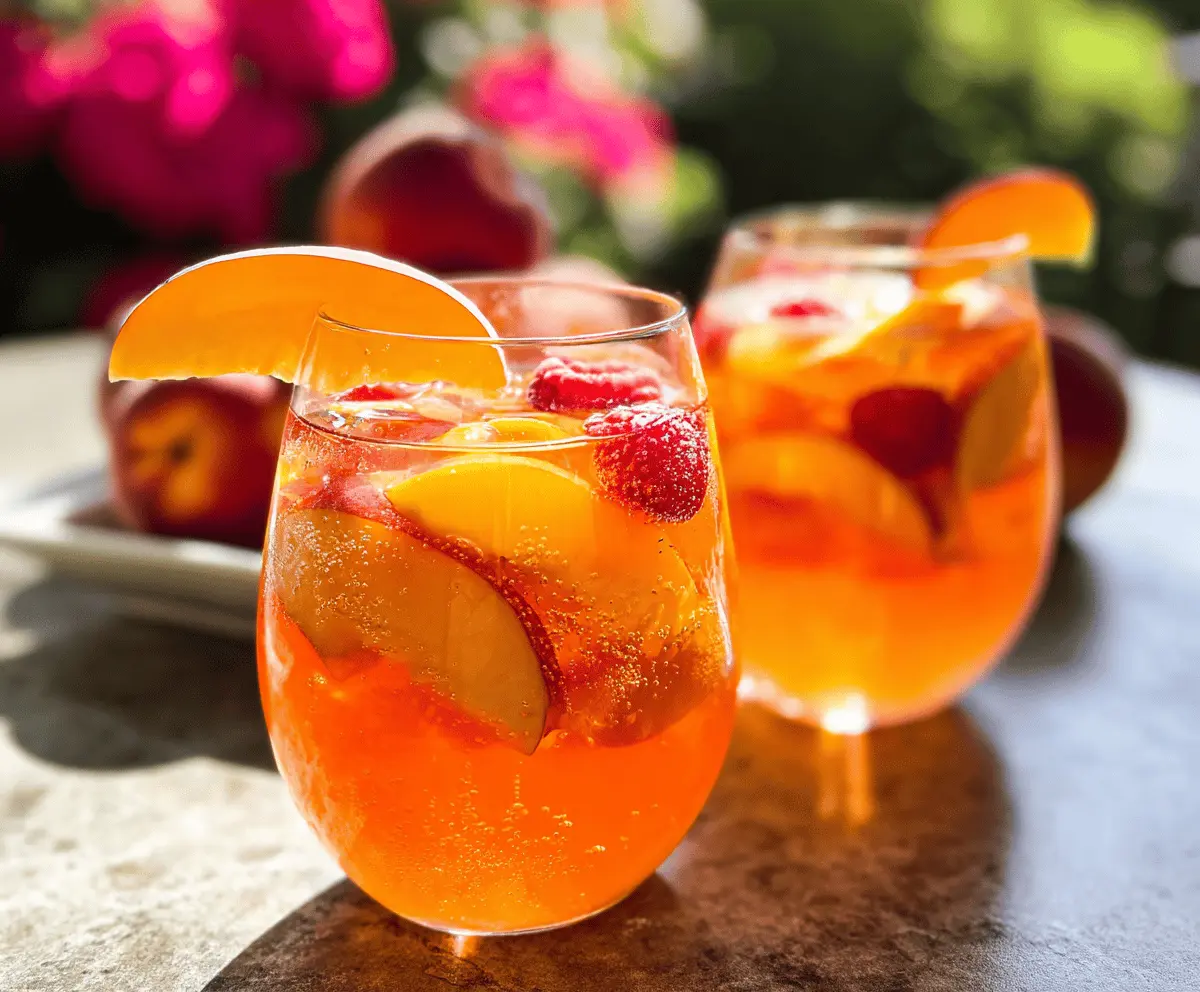 Refreshing Peach Rosé Sangria Recipe