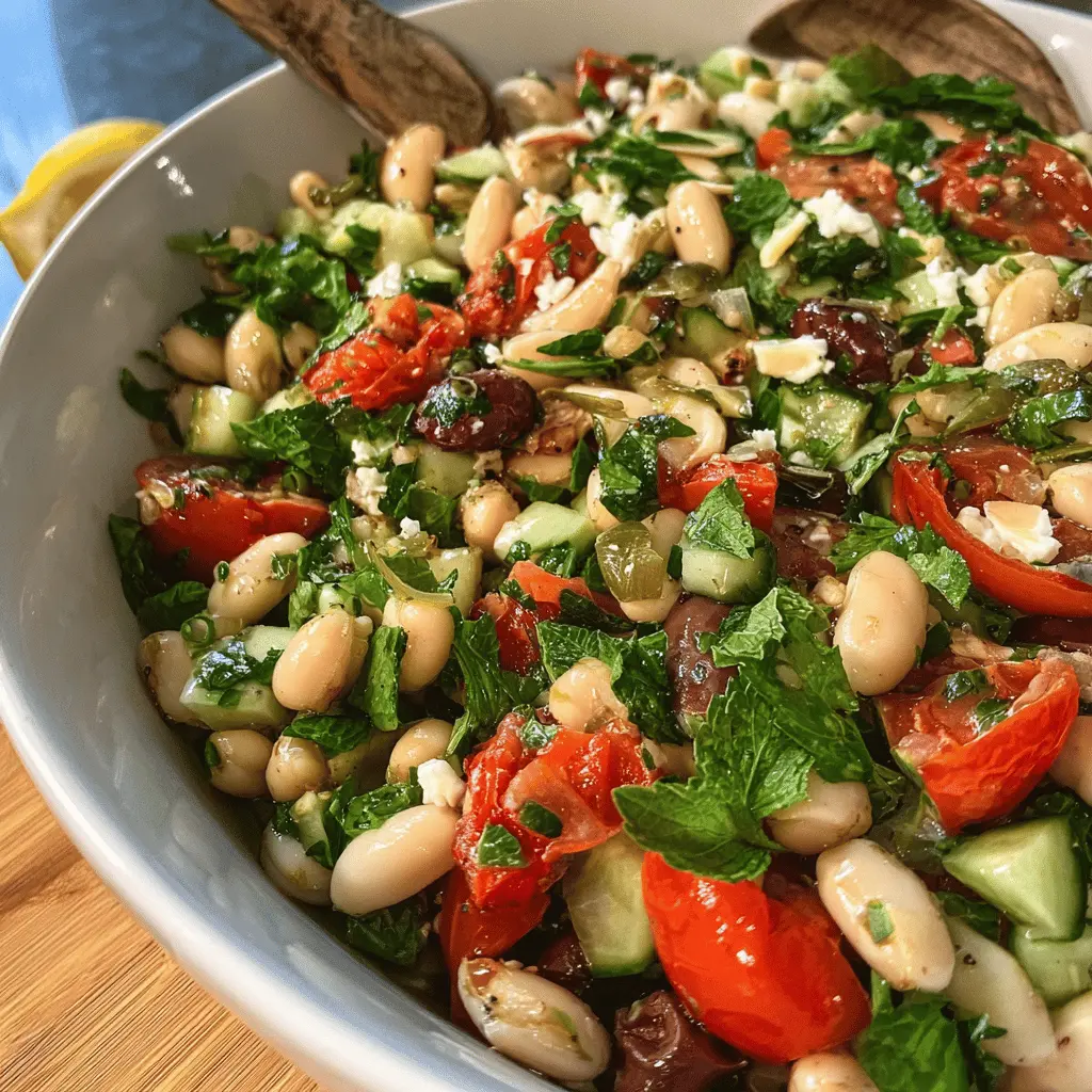 Easy Mediterranean Bean Salad Recipe